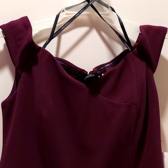 NWT Calvin Klein Off Shoulder High-Low Dress - Picture 7 of 9